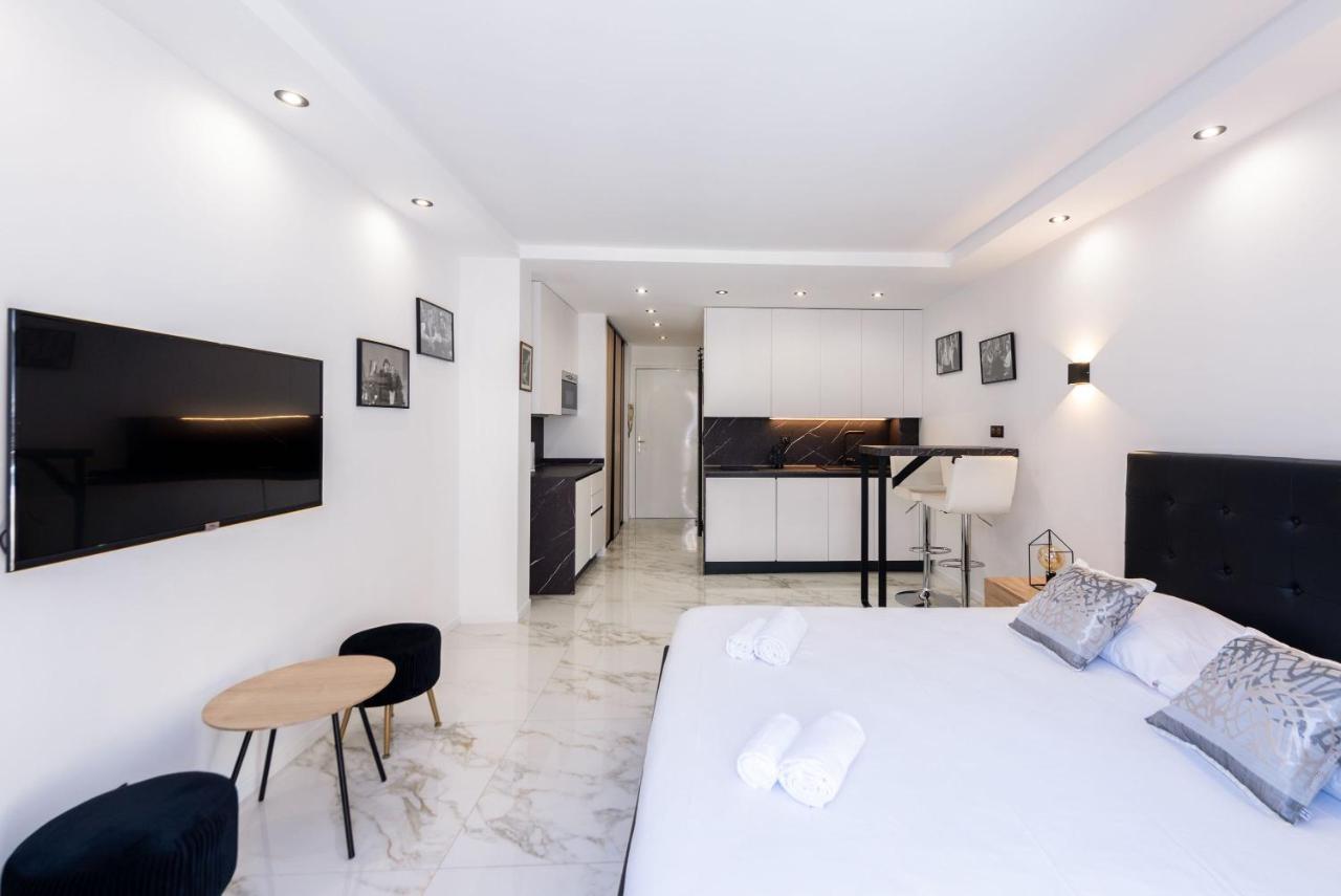 Large Studio - 50M Cannes Beach - Terrace Sea View Zewnętrze zdjęcie