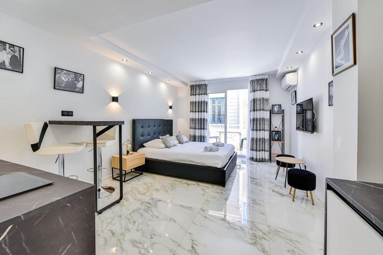 Large Studio - 50M Cannes Beach - Terrace Sea View Zewnętrze zdjęcie