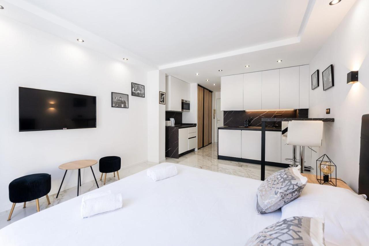 Large Studio - 50M Cannes Beach - Terrace Sea View Zewnętrze zdjęcie